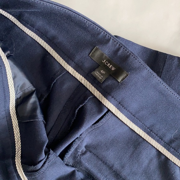J. Crew Pant navy 4P - Picture 3 of 5